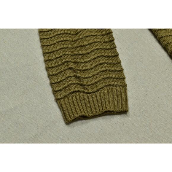 Calvin Klein Women's Olive Green Ribbed Crewneck Sweater Size S - Picture 4 of 8